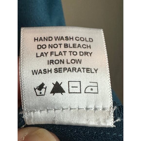 Lovers + Friends 'Melina Midi' Strapless Turquise Slit Bodycon Dress Size XS - Picture 7 of 8